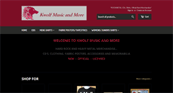 Desktop Screenshot of kwolfmusicandmore.com